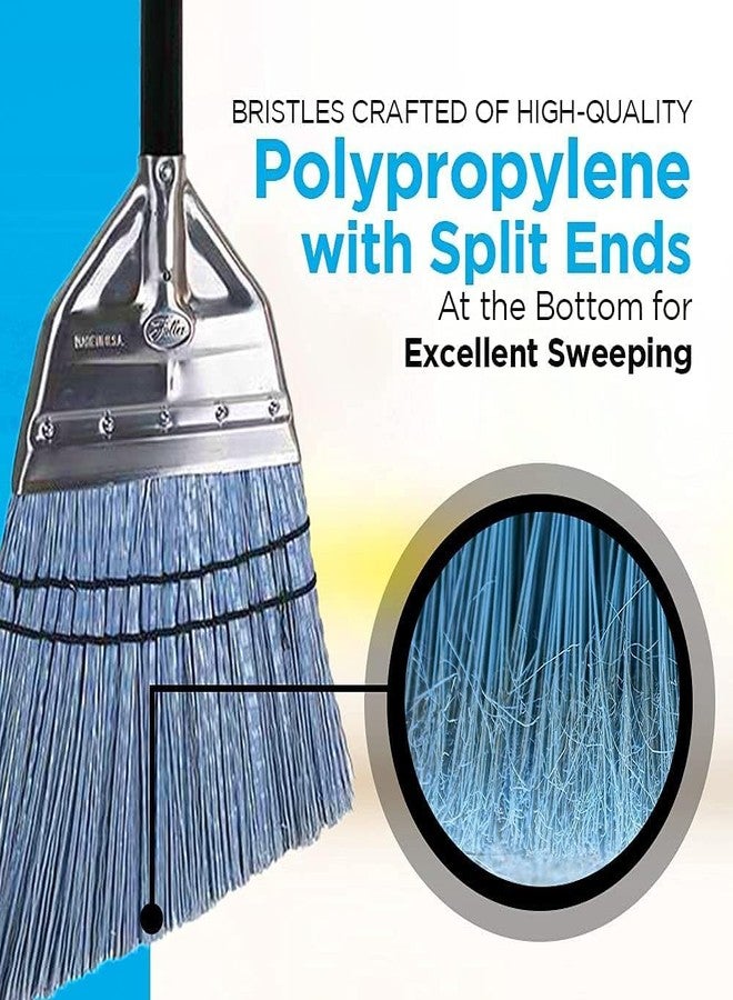 Fuller Brush Angle Broom – Heavy Duty Broom with Split End Bristles, Steel Handle, Indoor/Outdoor Floor Sweeper for Home, Garage, Patio - Image 5